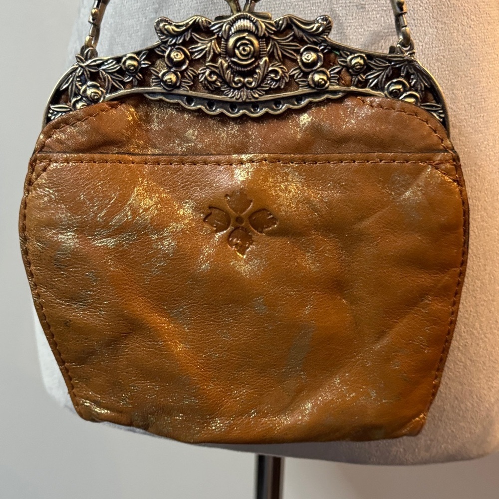 Patricia Nash Provençal Escaoe Beaded Carmonita Small Frame leather Clutch EUC - Picture 10 of 15